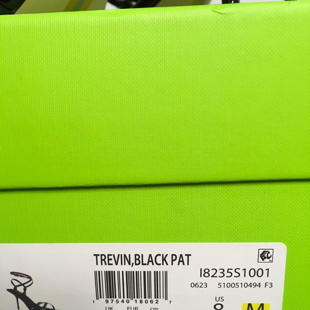 Sam Edelman Trevin Elegant Black Strappy Patent Heels - Picture 6 of 7